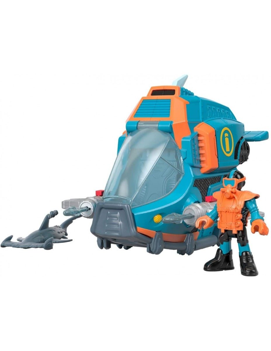 Fisher - Price Imaginext Shark And Vehicle Deep Sea Shark Sub GKG80 - Colorland Toys