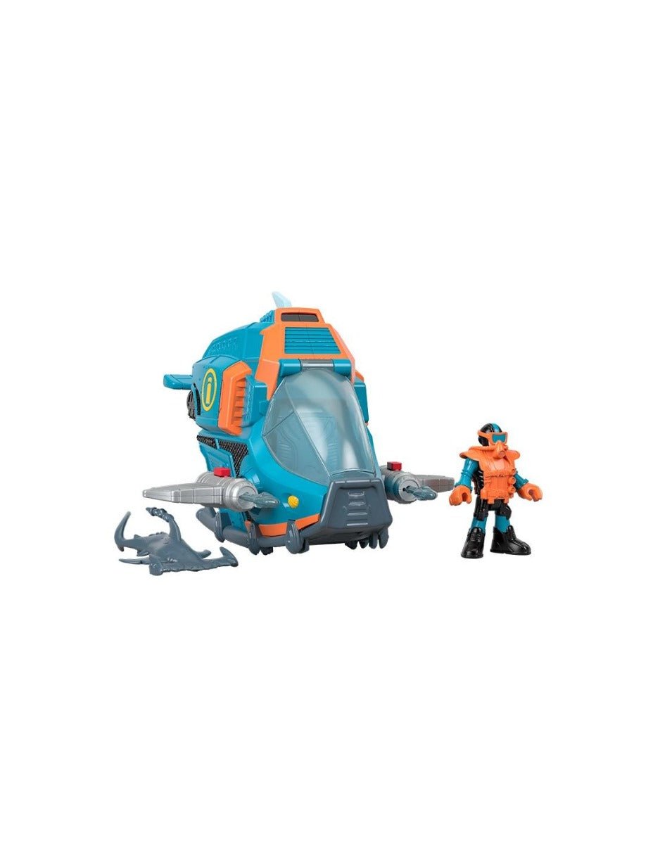 Fisher - Price Imaginext Shark And Vehicle Deep Sea Shark Sub GKG80 - Colorland Toys