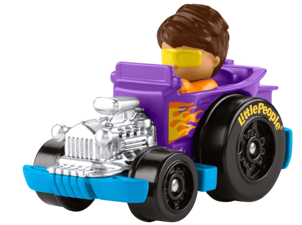 Fisher - Price Little People Wheelies Blue Hot Rod With Figure GMJ18/GMJ25 - Colorland Toys