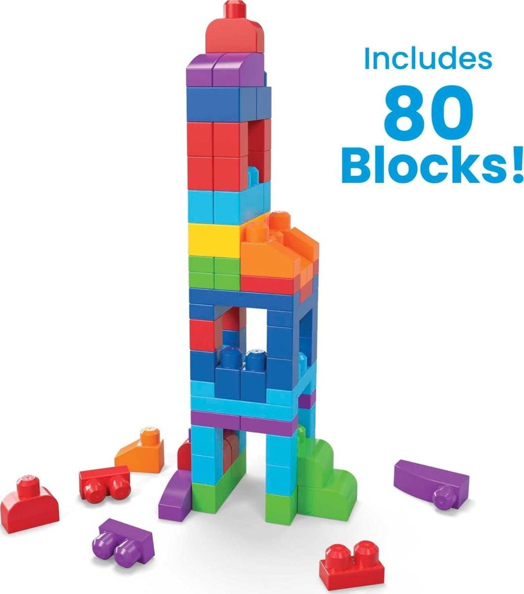 Fisher-Price Mega Bloks First Builders Big Building Bag 80 pcs DCH63 - Colorland Toys