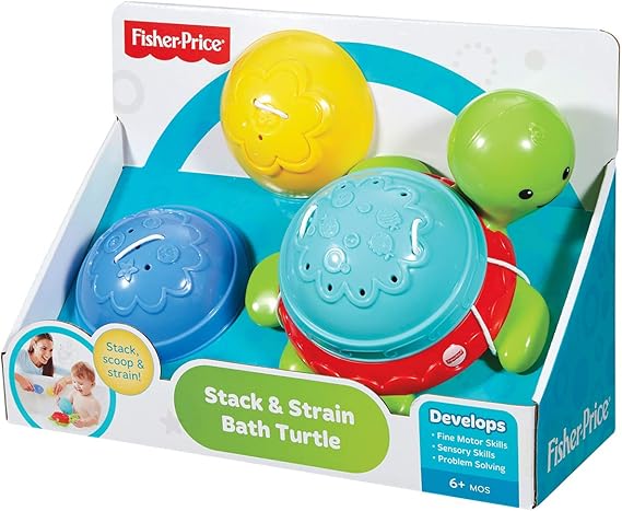 Fisher Price Stack & Strain Bath Turtle DHW16 - Colorland Toys