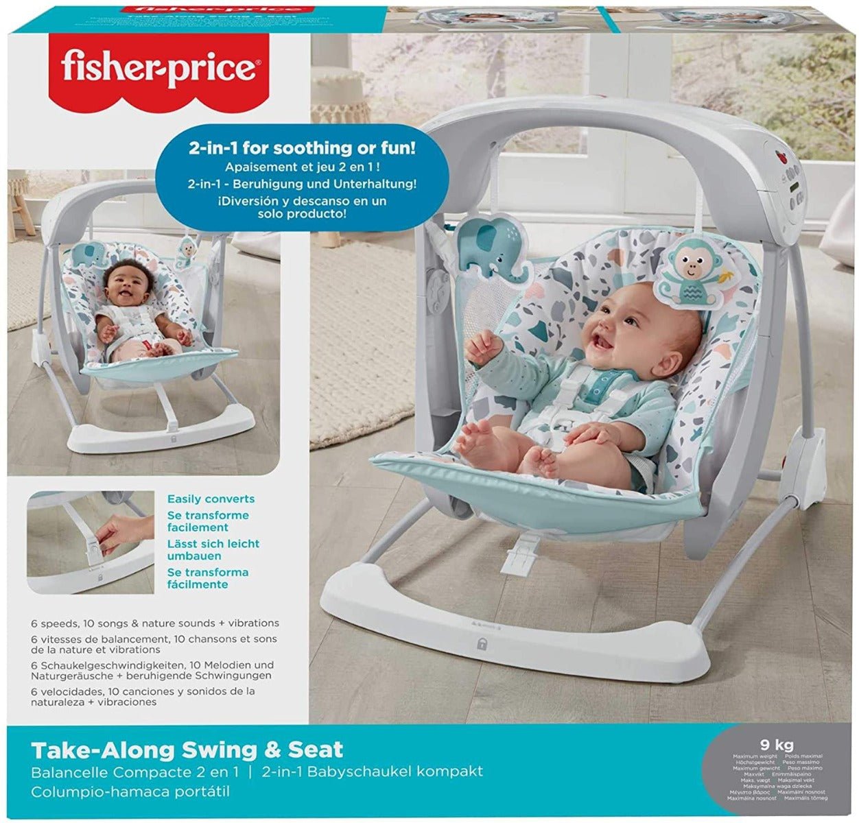 Fisher Price Terrazzo Take Along Swing & Seat GPD12 - Colorland Toys