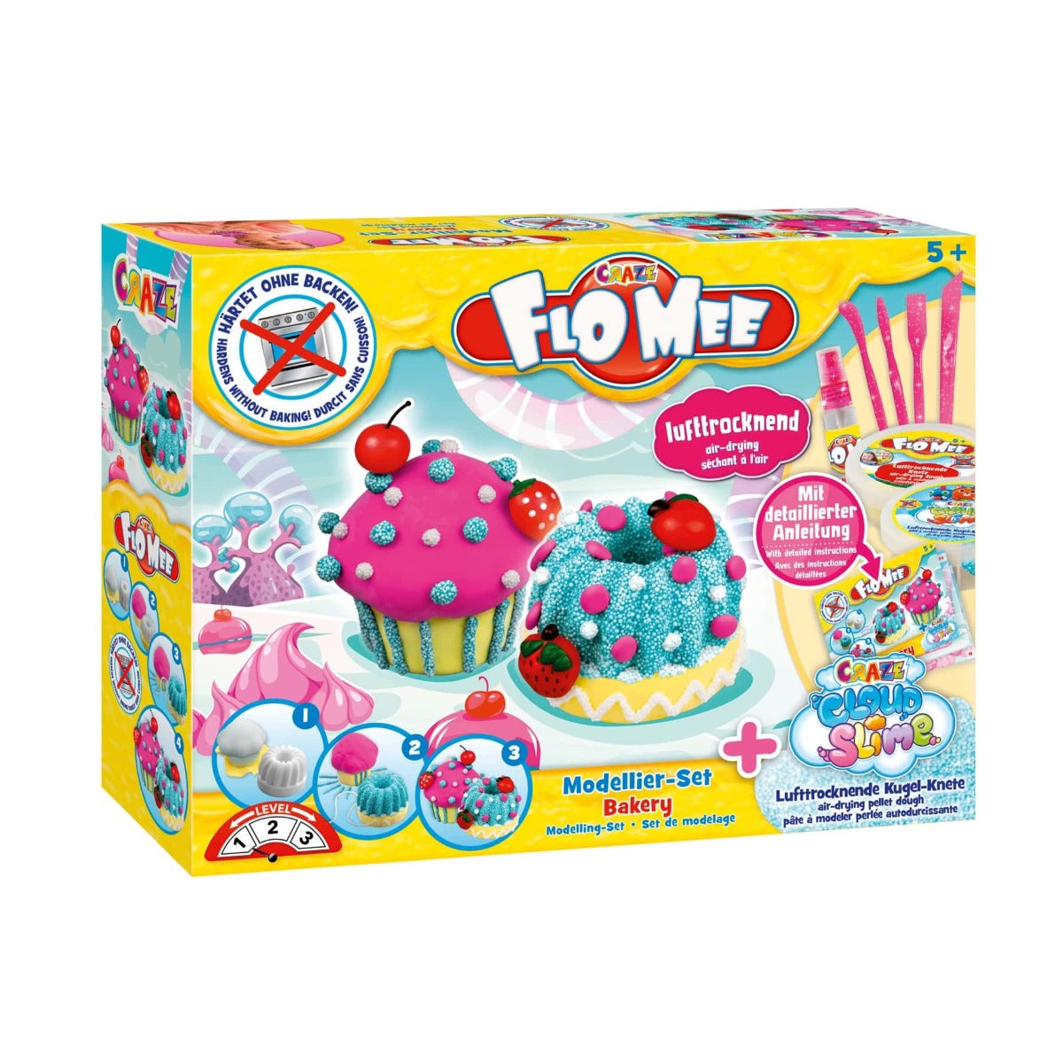 CRAZE Flo Mee meets Cloud Slime Bakery Set 15063 - Colorland Toys