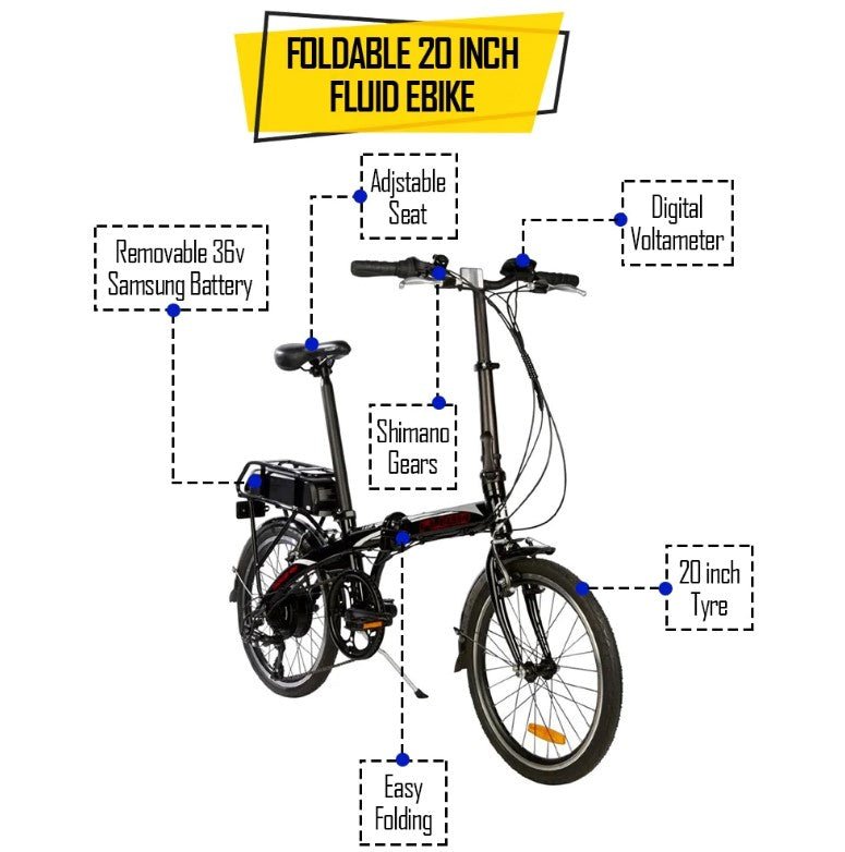 Fluid Bicycle 20 Alloy Black F18147 - Colorland Toys