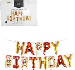Foil Balloon Kit Happy Birthday Mix Color 40 - Cm 0866229 - Colorland Toys