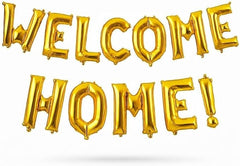 Foil Balloon Kit Welcome Home Golden Color 40 - Cm 0866244 - Colorland Toys