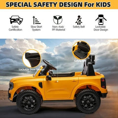 Ford Ranger Electric Ride On 12V Yellow LB - 707L - Colorland Toys