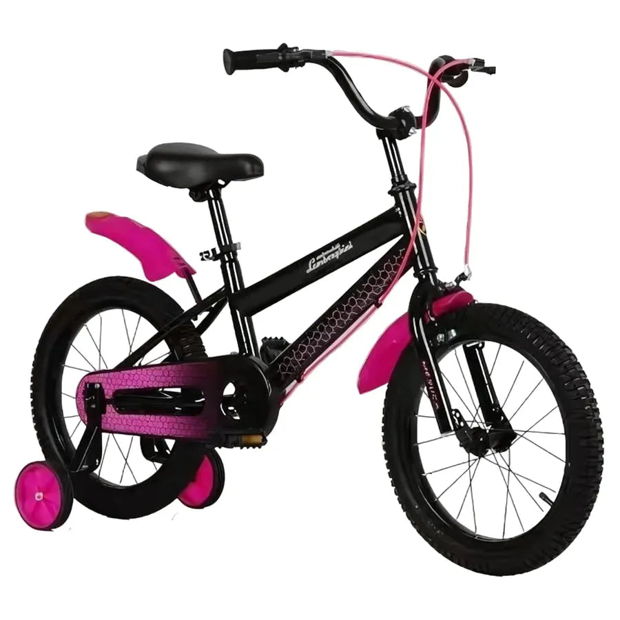 Lamborghini Kids Bicycle 16 Inch Black/Pink LBK013-PM - Colorland Toys