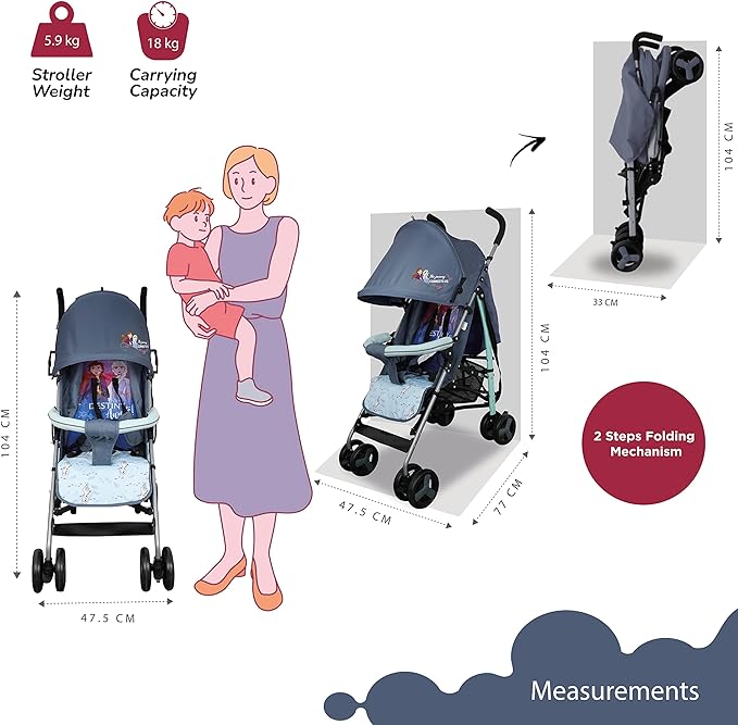 Frozen 2 Buggy Stroller B818B - L FRA - Colorland Toys