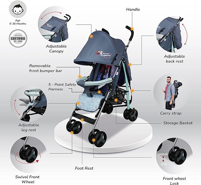 Frozen 2 Buggy Stroller B818B - L FRA - Colorland Toys