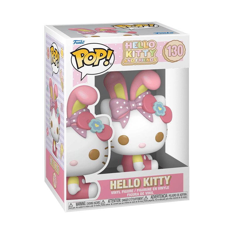 Funko Pop! Animation: Sanrio - Hello Kitty Spring - Hello Kitty With Bunny Ears FU89037 - Colorland Toys