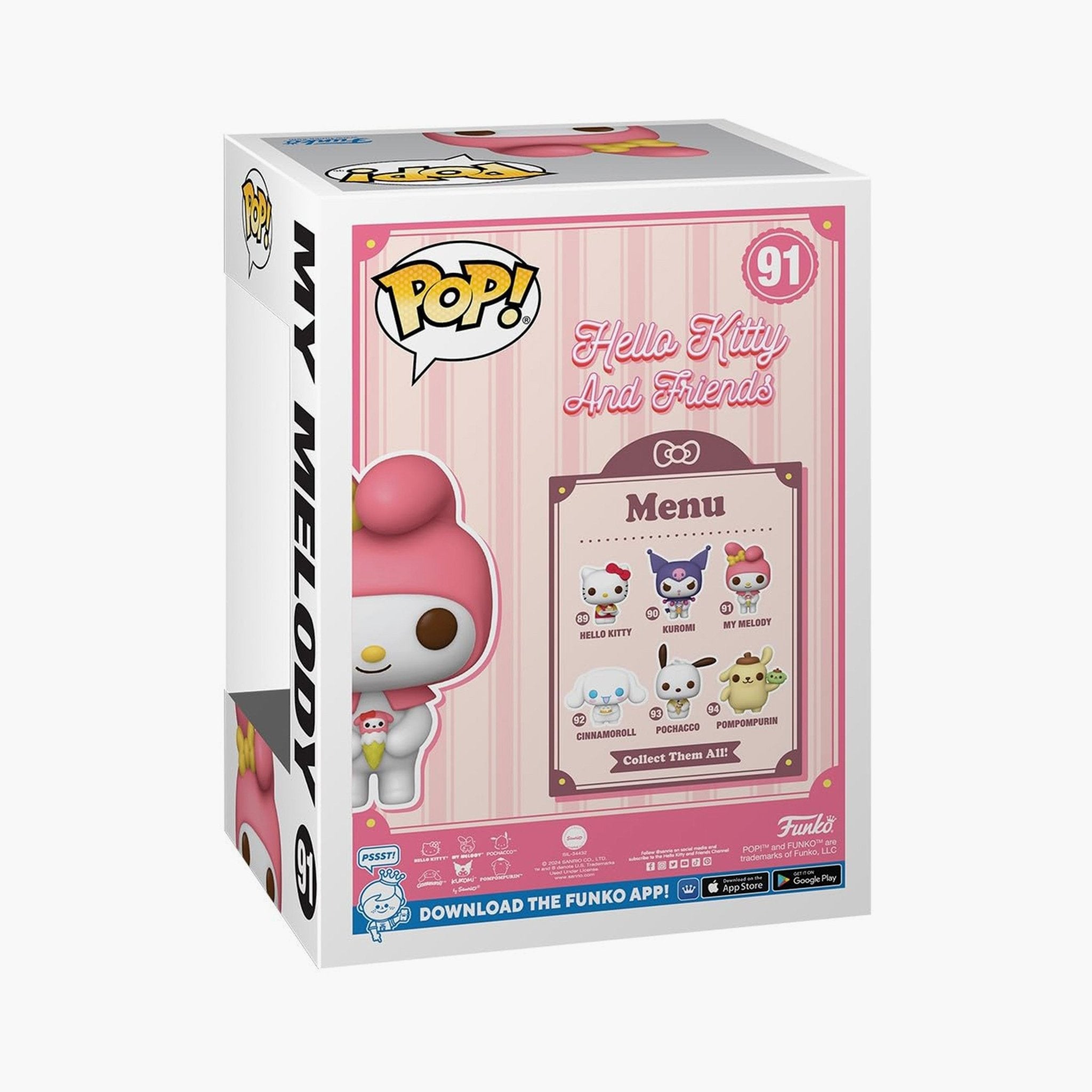 Funko Pop! Animation: Sanrio - My Melody FU80316 - Colorland Toys