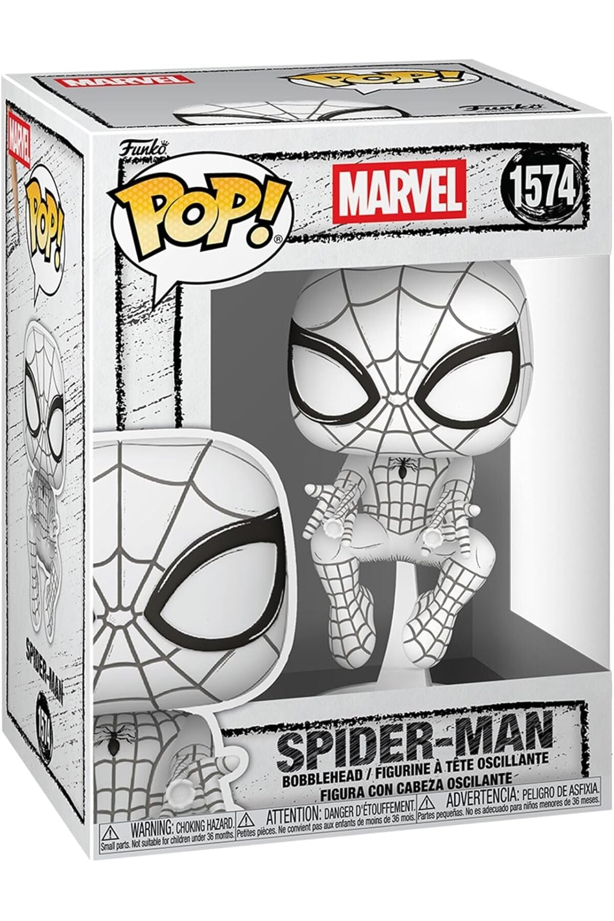 Funko Pop! Marvel Spider-Man Sketched Collectible Figure - Colorland Toys