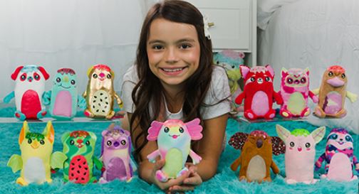 Funris Crushie Fluffies , Crunchy Plush Figures For Kids - Assorted - Colorland Toys