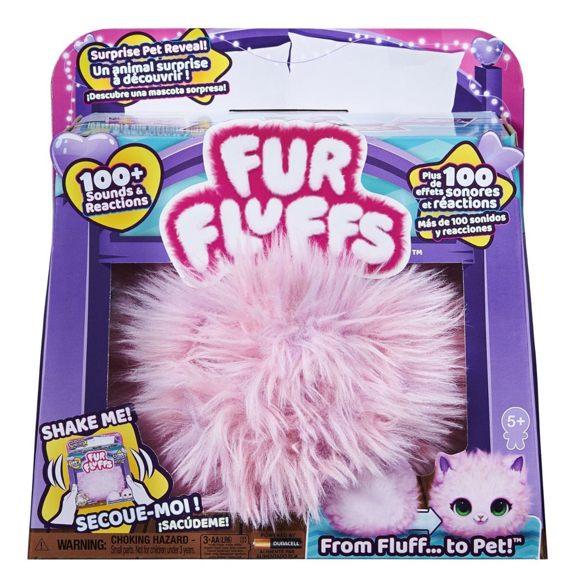 Furfluffs Kitty Fluffy Interactive Pet with Sounds 6065307 - Colorland Toys