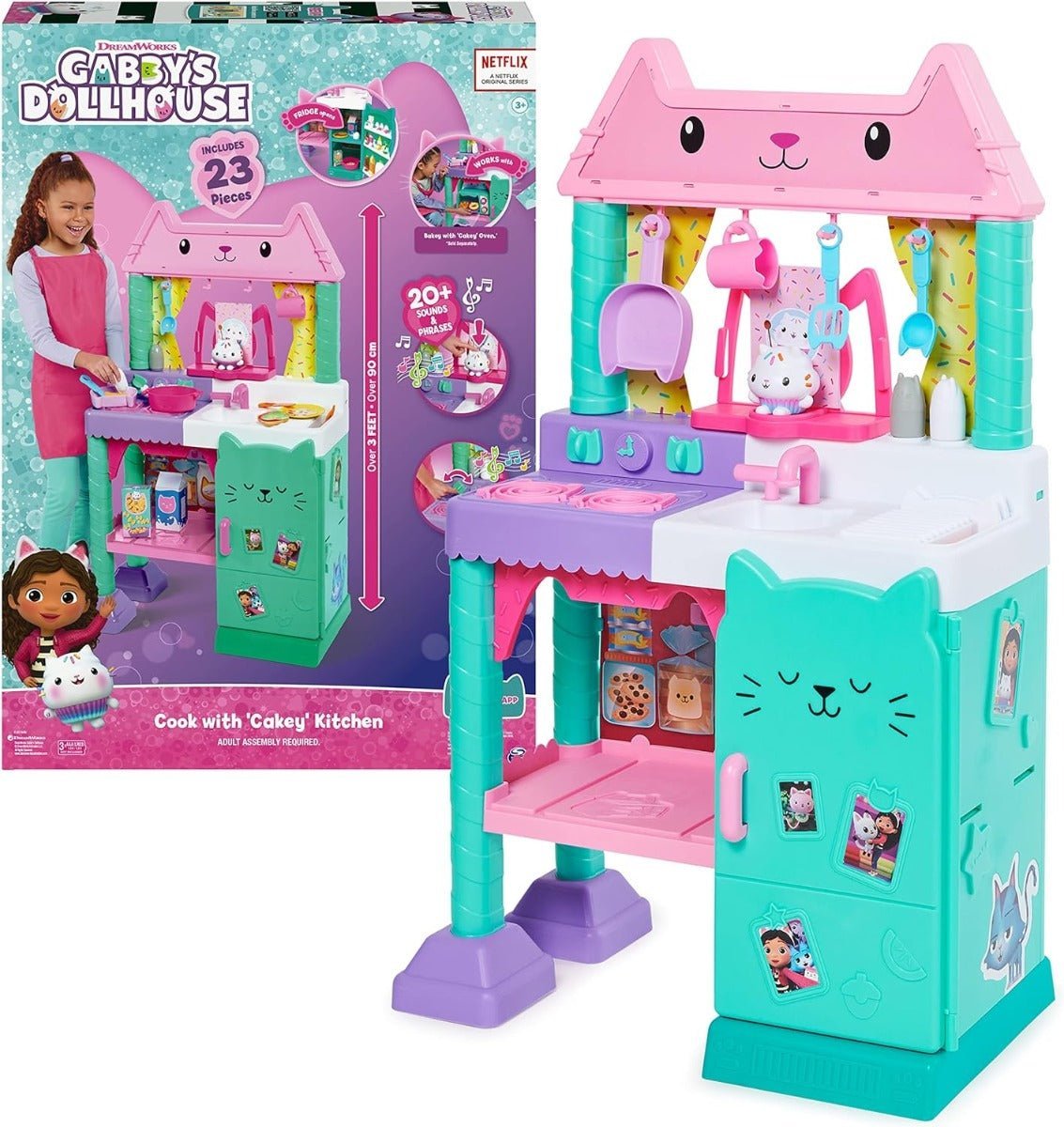 Gabby's Dollhouse Cakey Kitchen Set 6065441 - Colorland Toys