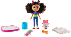 Gabby’s Dollhouse Deluxe Craft Doll Set – 8" Gabby Doll, Baby Box Cat, Magic Water Pad & Water Brush | Creative Art Playset for Kids Ages 3+ - Colorland Toys