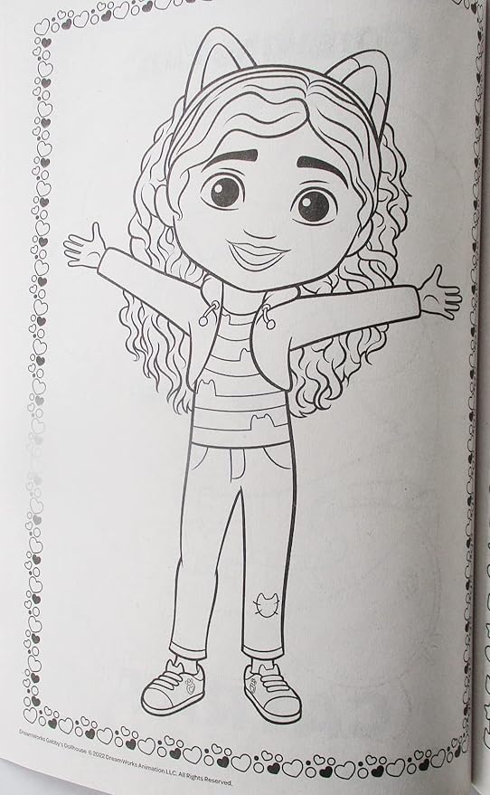 Gabby's Dollhouse Jumbo Coloring Book - Colorland Toys