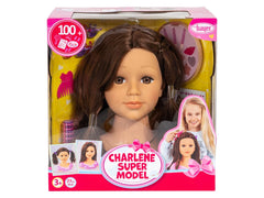 Bayer Top Model Styling Head Brown Hair And Eyes 90088AK - Colorland Toys