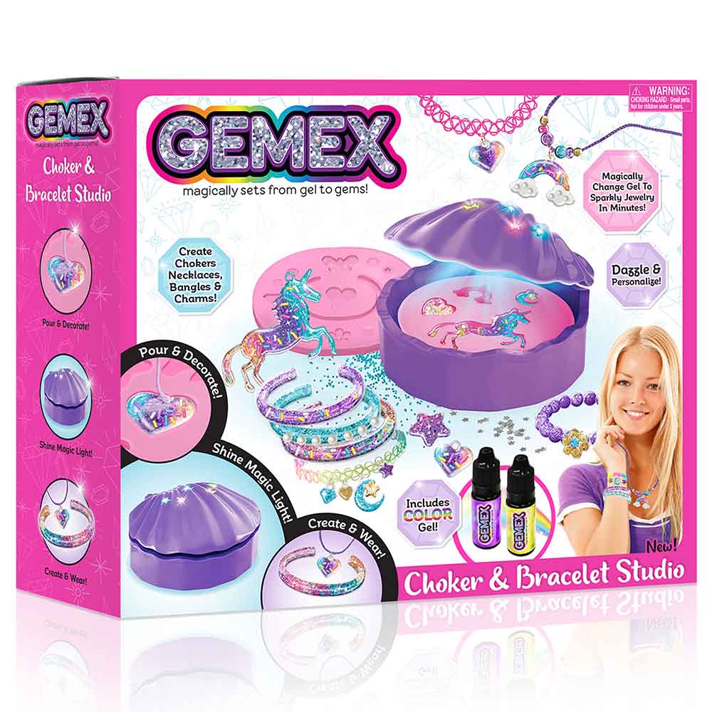 Gemex Choker and Bracelet Gel Jewelry Studio HUN0235 - Colorland Toys