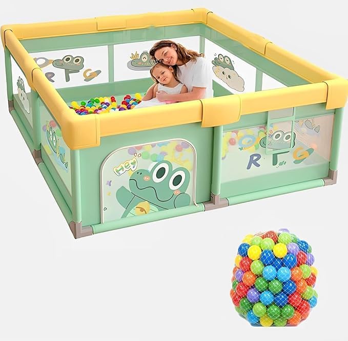 Geoby Villa 4in1 Play Yard Green H8336 - W5WG - Colorland Toys