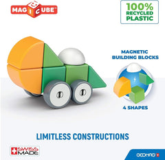 Geomag Magicube 4 Shapes Wheels 13pcs 00202 - Colorland Toys