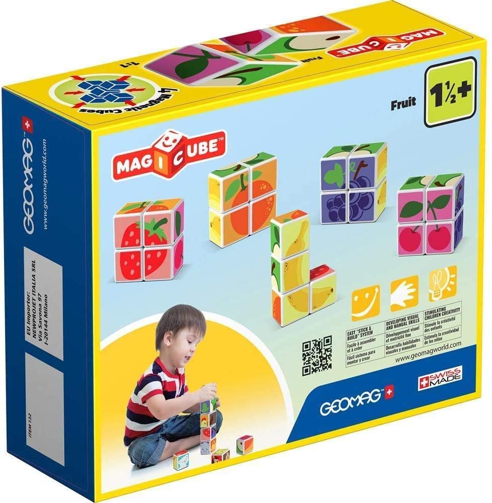Geomag Magnetic Magicube Fruit Blocks 00131 - Colorland Toys