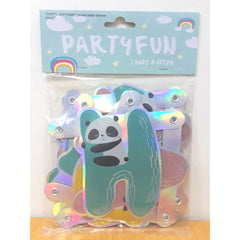 Panda Birthday Banner - Colorland Toys