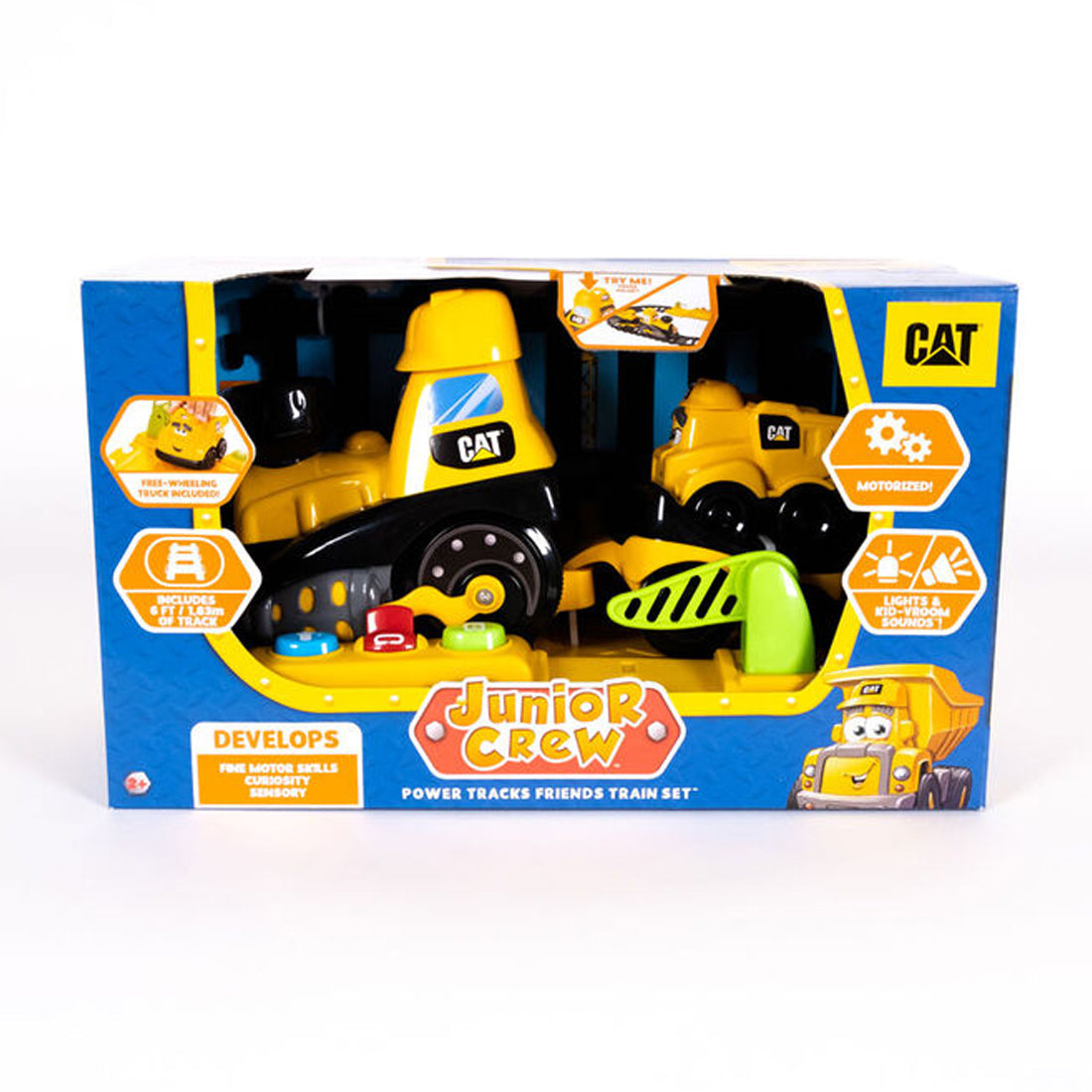 CAT Junior Crew Power Tracks Friends Train Set 82489 - Colorland Toys