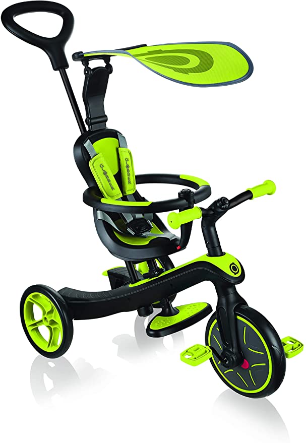 Globber Trike - Explorer 4 In 1 Lime Green - Colorland Toys