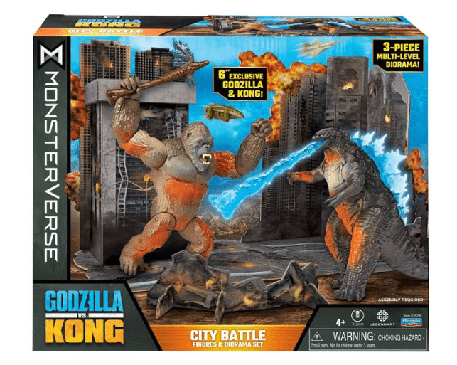 Godzilla vs. Kong Monsterverse City Battle Figure 6in 35299 - Colorland Toys