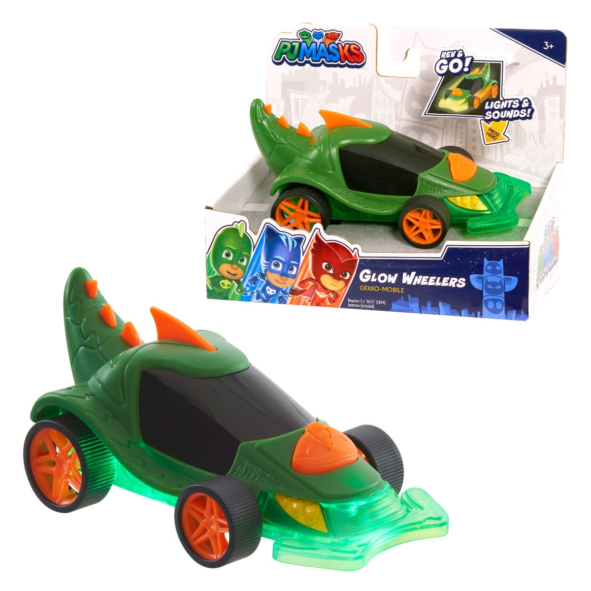 PJ Masks Glow Wheelers Gekko Mobile 95673 - Colorland Toys