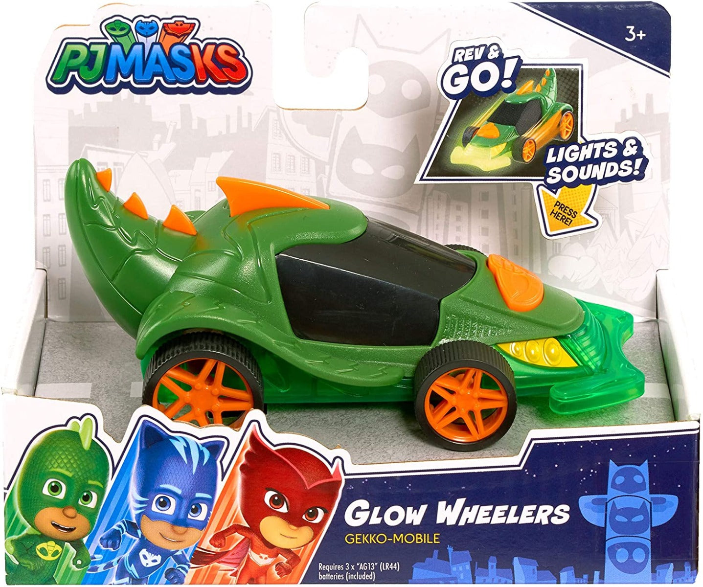 PJ Masks Glow Wheelers Gekko Mobile 95673 - Colorland Toys