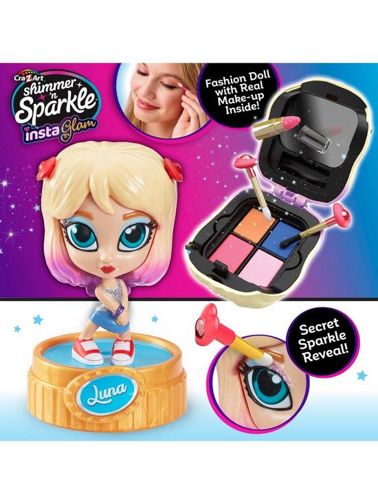 CraZArt Shimmer N Sparkle Insta Glam Make Up Dolls Luna 07254 - Colorland Toys