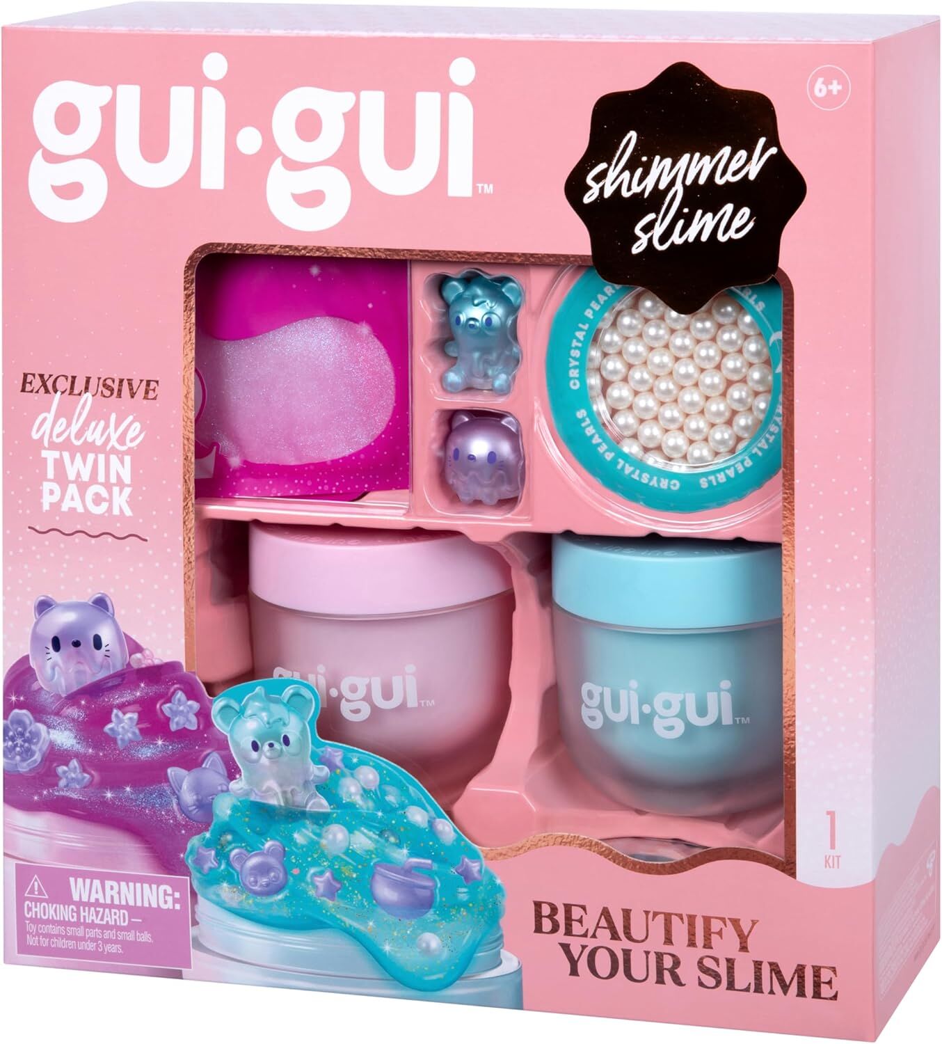 Gui Gui Shimmer Slime Deluxe Twin Pack 90738 - Colorland Toys