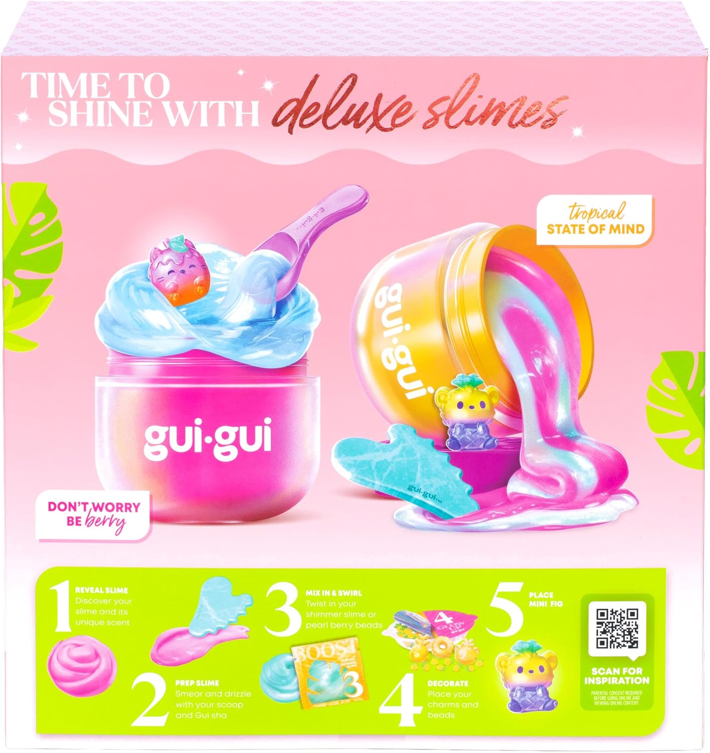 Gui Gui Slime Fruity Glow Deluxe Twin Pack Pack 90761 - Colorland Toys