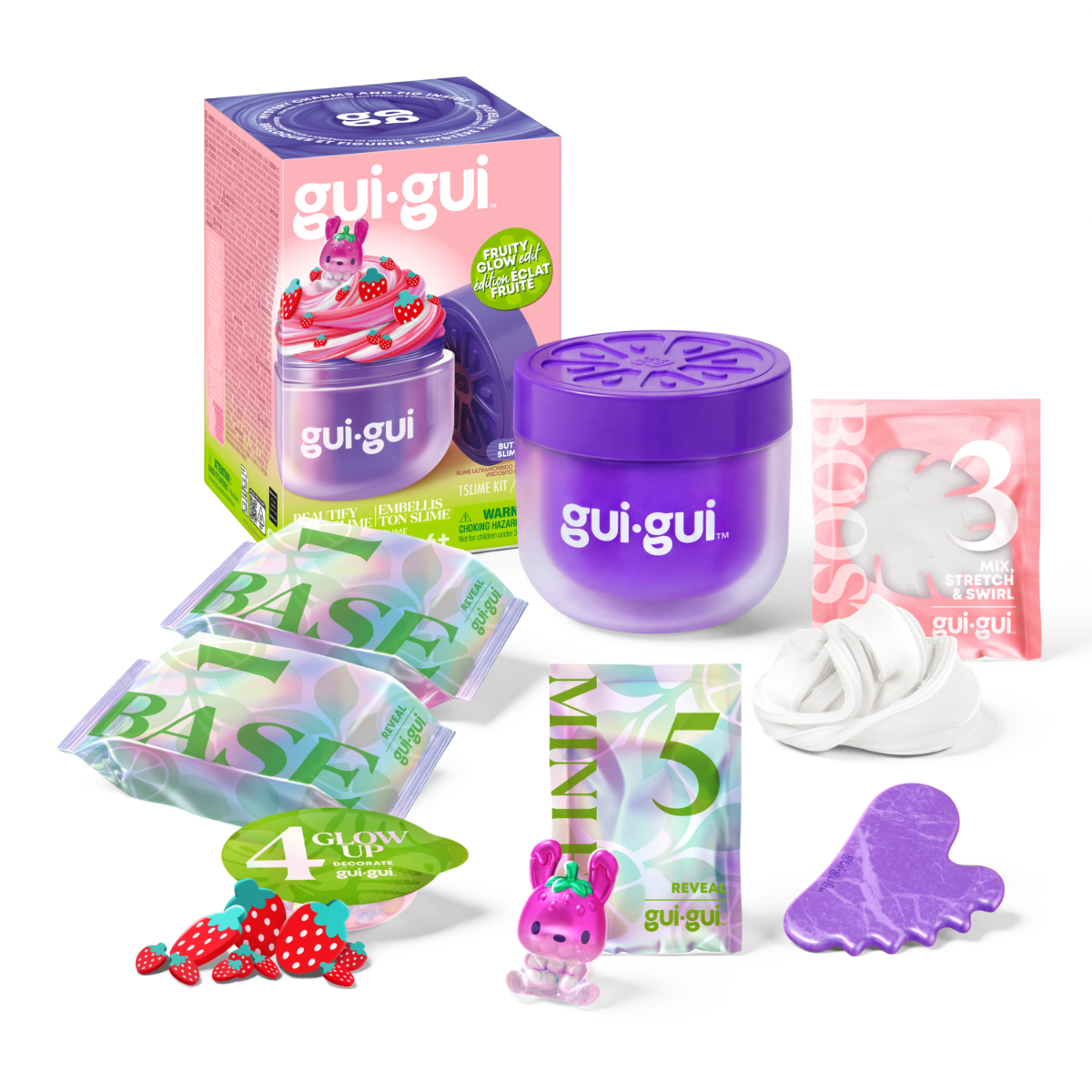 Gui Gui Slime Fruity Glow Single Pack Assorted 90767/90440 - Random Selection - Colorland Toys