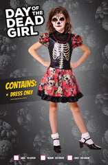 Halloween Day of the Dead Girl Costume Large CC475 - Colorland Toys