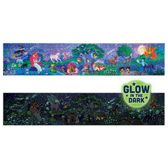 Hape 200pc Glow - in - the - Dark Magic Forest Puzzle (150 x 300cm) - Colorland Toys
