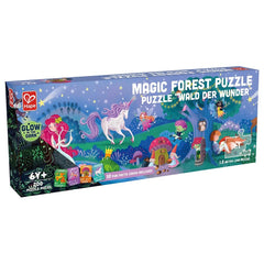 Hape 200pc Glow - in - the - Dark Magic Forest Puzzle (150 x 300cm) - Colorland Toys