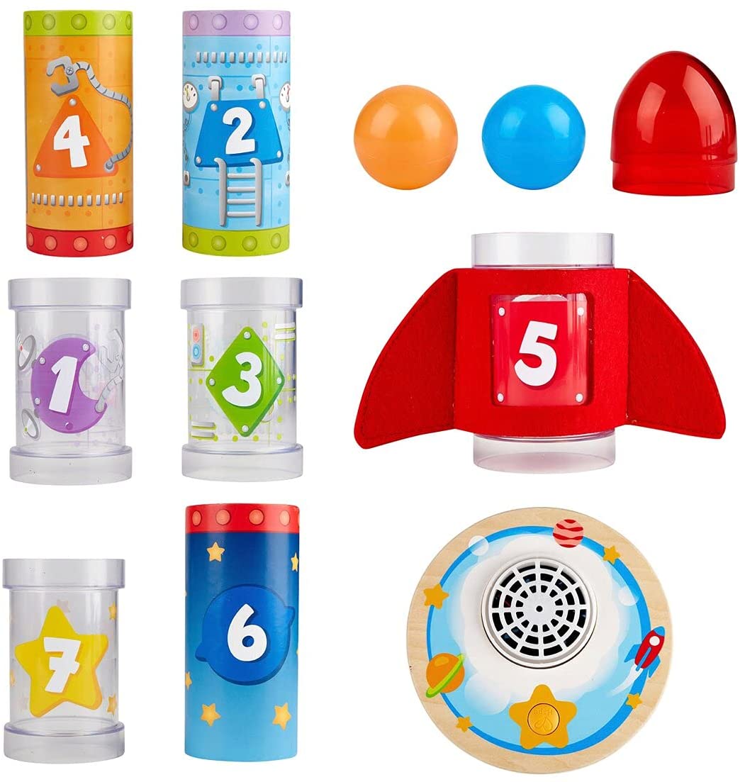 Hape Air - Powered Rocket Ball Air Stacker - Colorland Toys