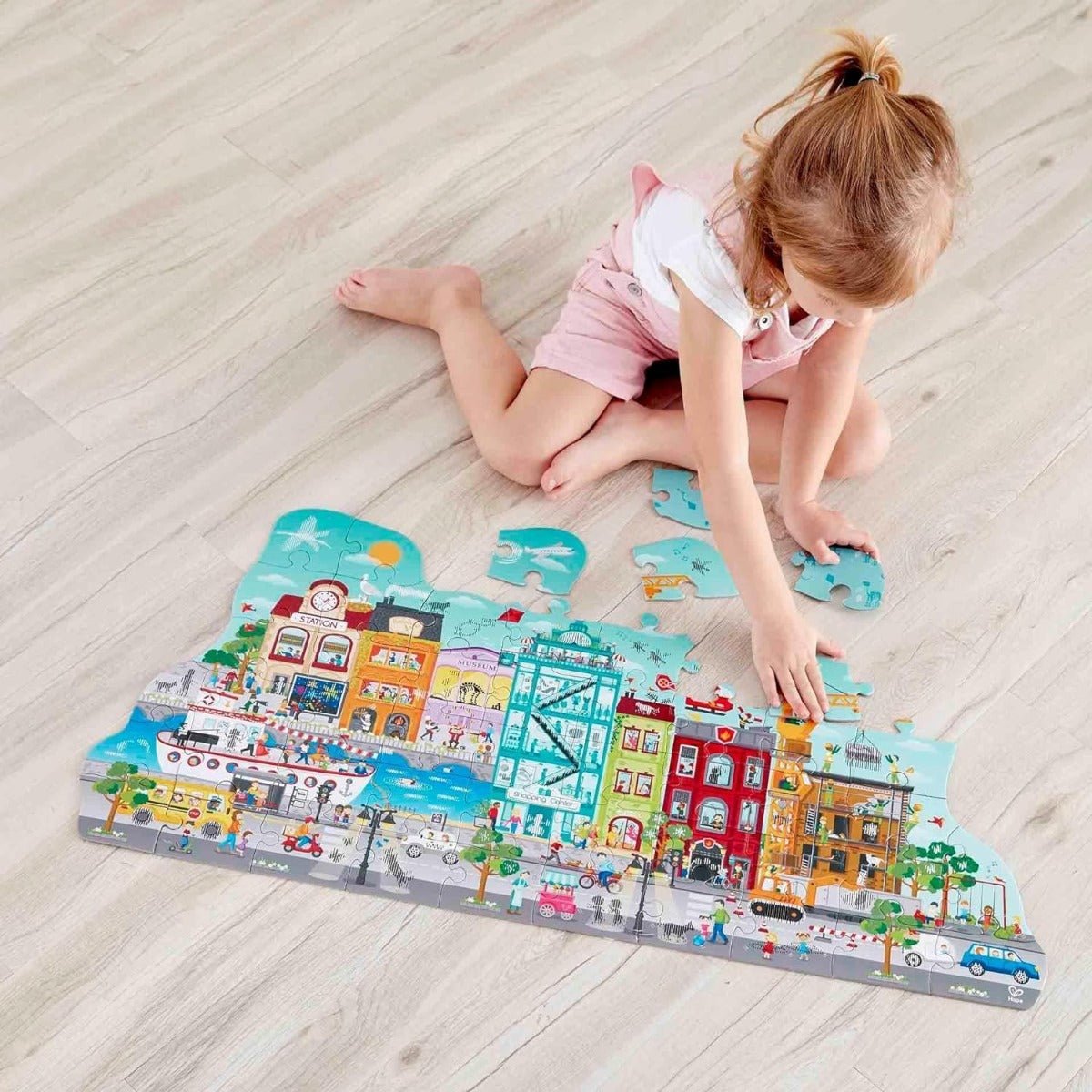 Hape Animated City Puzzle E1629 - Colorland Toys