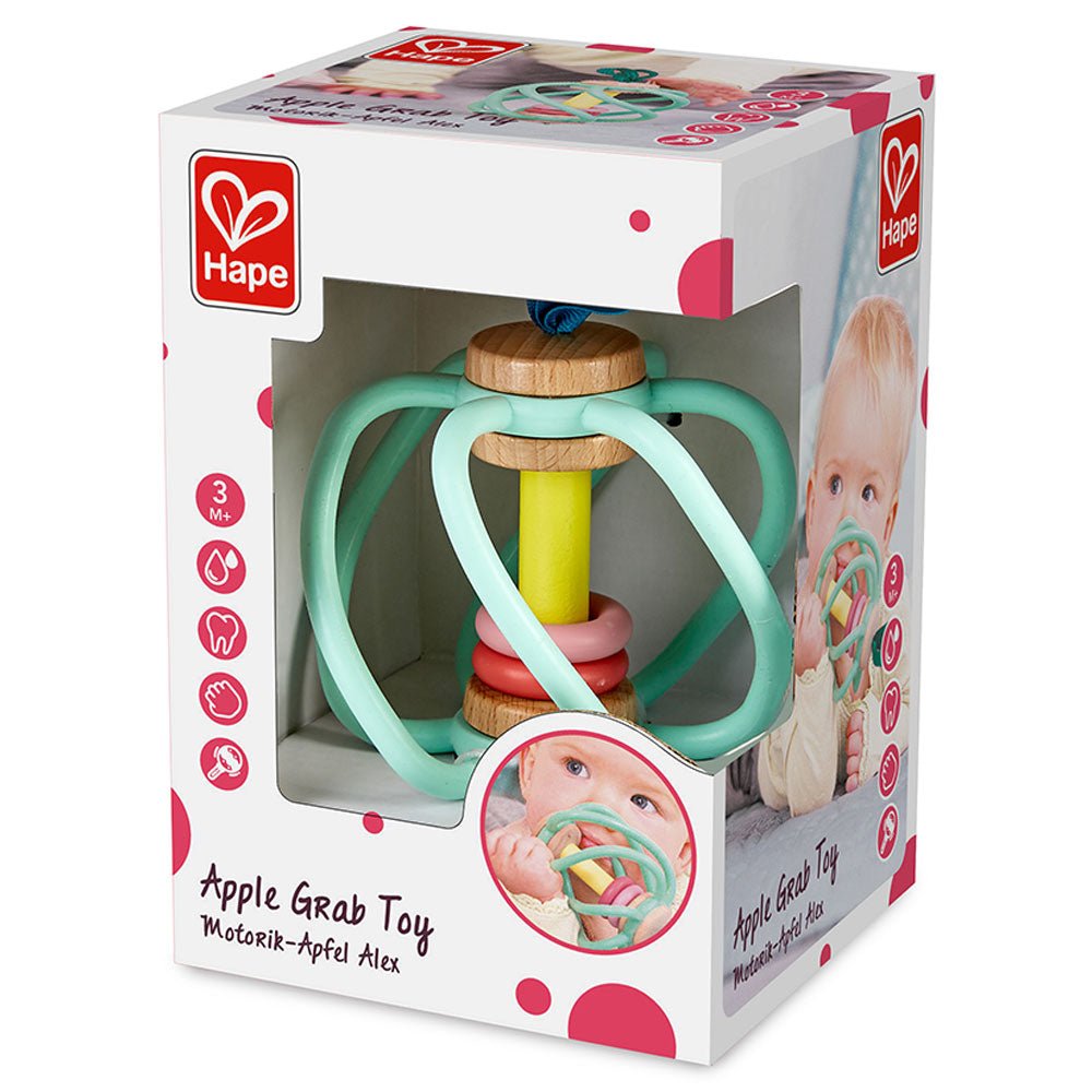 Hape Apple Grab Teether Baby Toy - Colorland Toys