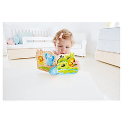 Hape Baby's Wild Animal - Themed Educational Wooden Book - Colorland Toys
