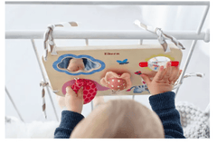 Hape Busy Buddies Crib - Sensory Activity Board - Colorland Toys