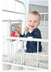 Hape Busy Buddies Crib - Sensory Activity Board - Colorland Toys
