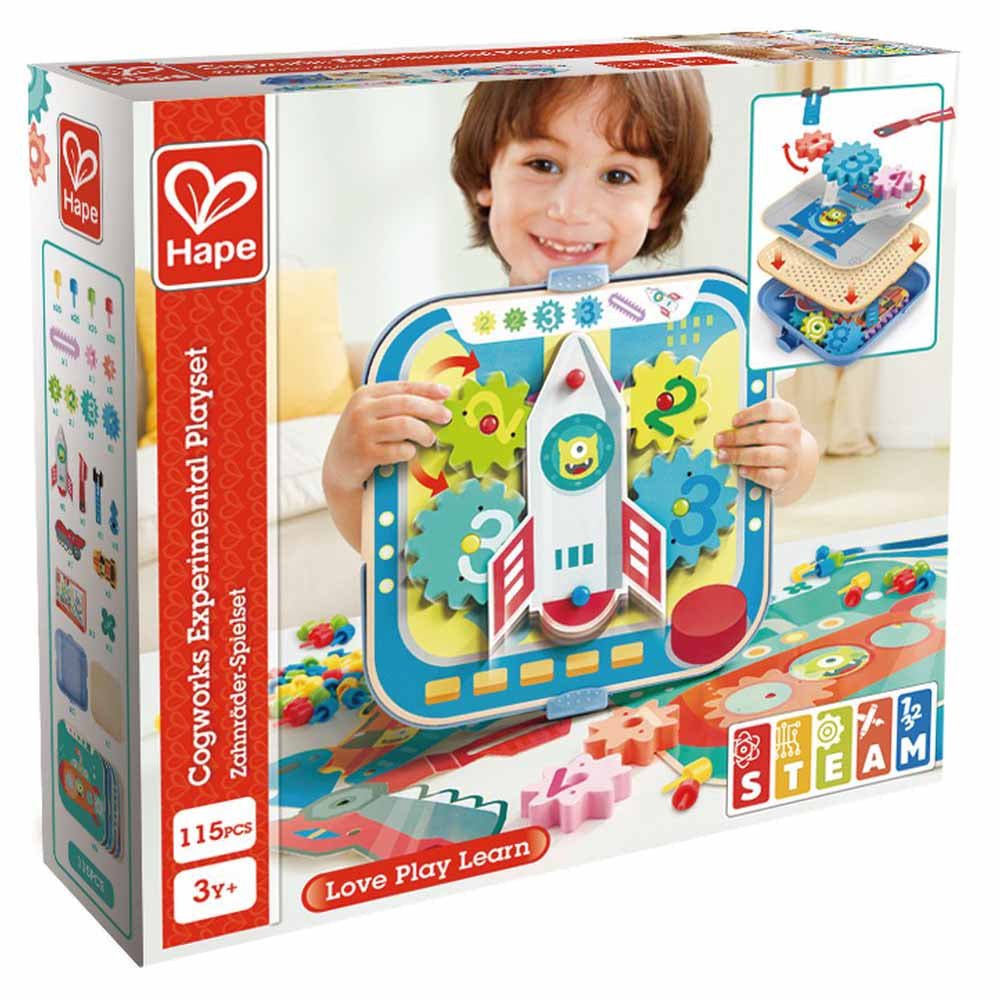 Hape Cogworks Experimental Educational Wooden Playset 115pcs - Colorland Toys