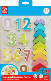 Hape Colours & Numbers Puzzle E1657 - Colorland Toys