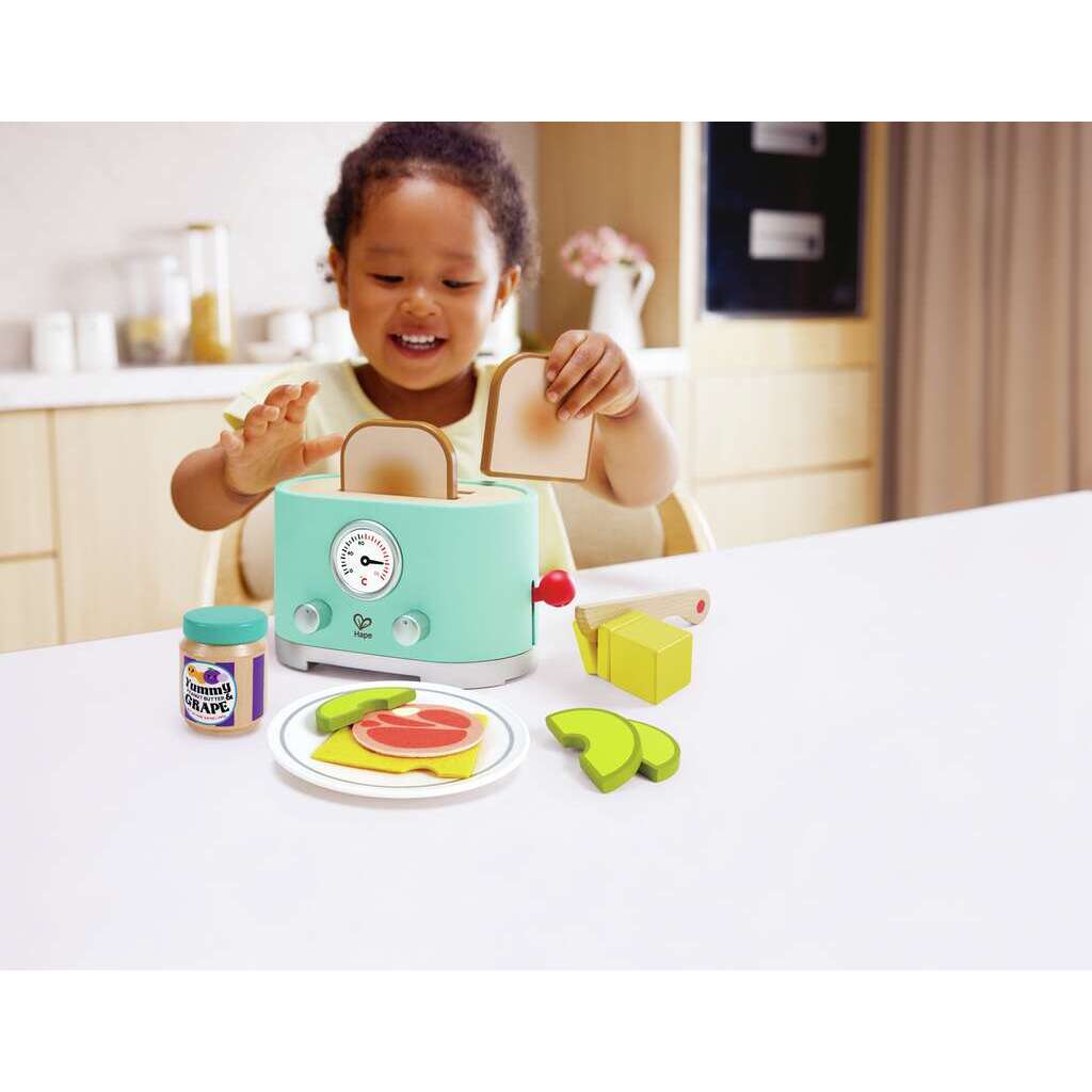 Hape Ding & Pop-up Toaster Playset for Kids - Colorland Toys