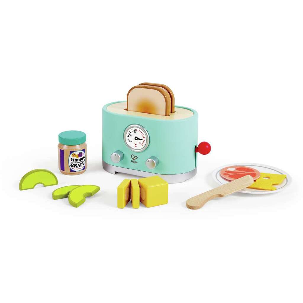Hape Ding & Pop-up Toaster Playset for Kids - Colorland Toys
